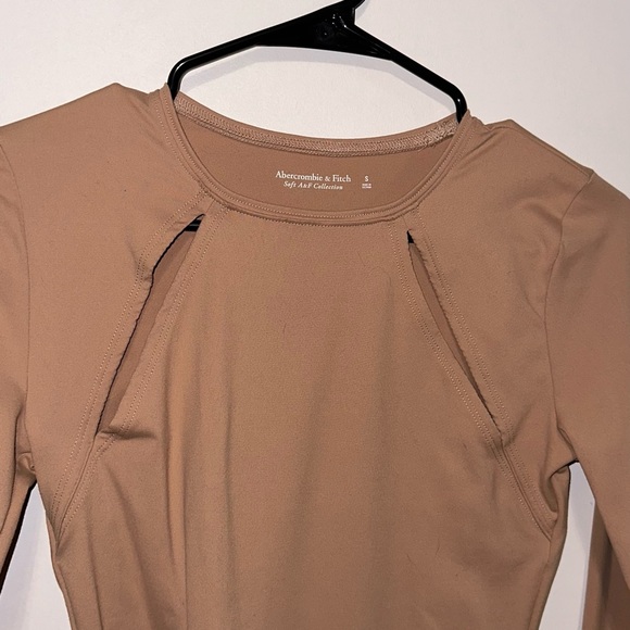 Nude Abercrombie shapewear bodysuit with slits - Picture 2 of 2